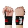 Wrist Strap Brace Wraps Lifting Weight Training Support by Javson - Black / Red