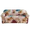 Catzon 2 Seater Stretch Sofa Cover Non-slip Polyester Printing Elastic Bottom