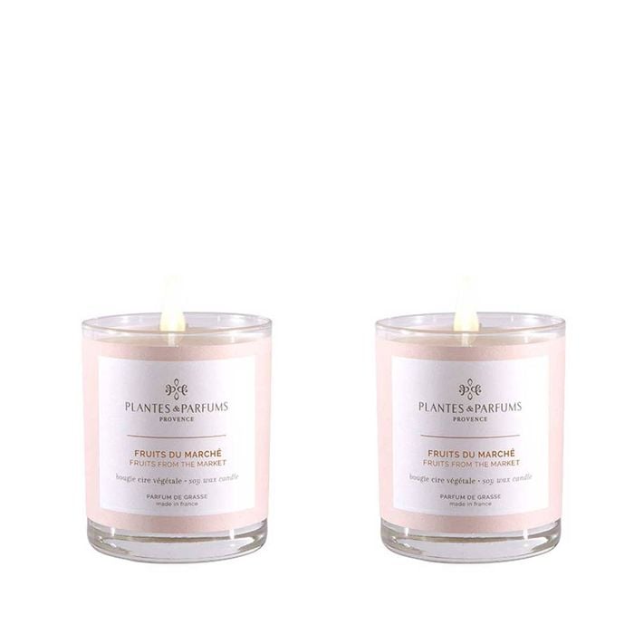 Set of 2 - 180g Perfumed Hand Poured Candle - Fruits from the Market