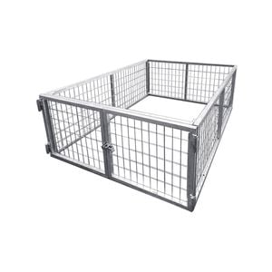 Sunrise Trailer Cage Double Door Galvanised - 6 X 4 X 2 Feet - C642g