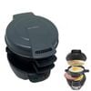 Catzon Electric Sandwich Maker Non-stick Egg Cooker Ring Waffles-grey