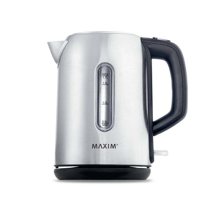 Maxim Kettle Brushed Stainless Cordless 360 Degree Base 1.7L Auto Cut Out