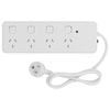 Click 4 Outlet Individually Switched Surge Powerboard with Child Safety Shutters