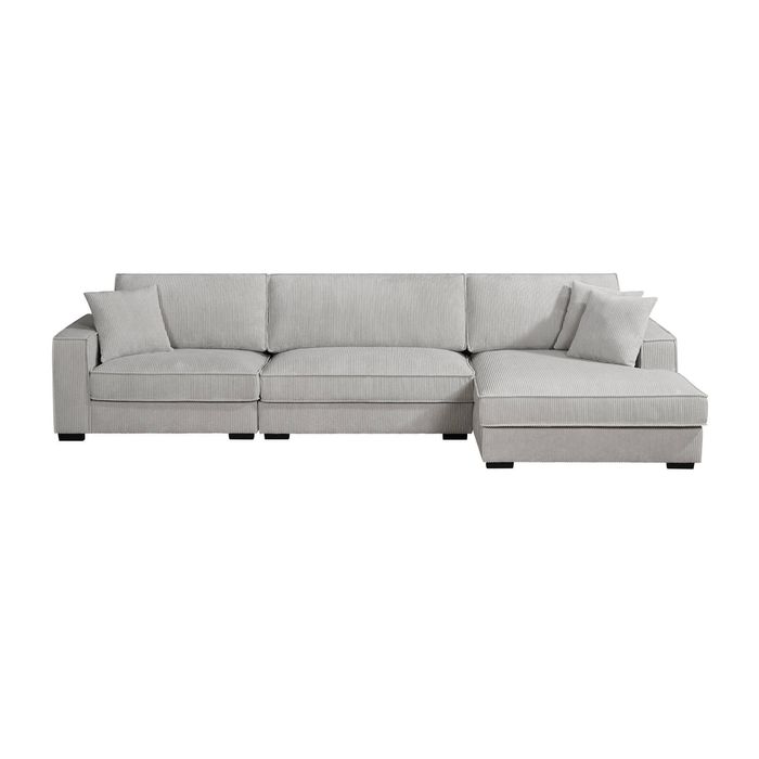 corduroy fabric Modular Chaise Sofa