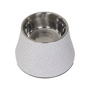 Baxter Bone Medium Marble Effect Elevated Pet Bowl