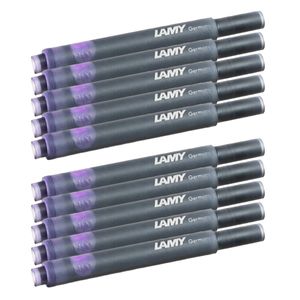 2x 5pc Lamy Hangsell T10 Fountain Pen Ink Plastic Cartridges Moderate Violet