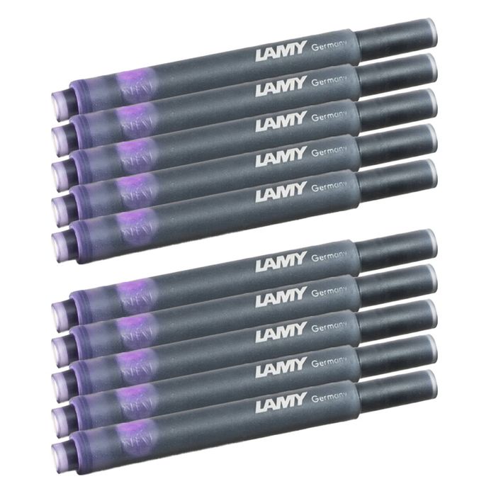 2x 5pc Lamy Hangsell T10 Fountain Pen Ink Plastic Cartridges Moderate Violet