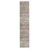 Loopsie-400cm X 80cm-mekina Tonal Dark Grey Distressed Runner Rug