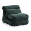 Bellos Living Corduroy Lounge Chair Single Sofa Bed in Green