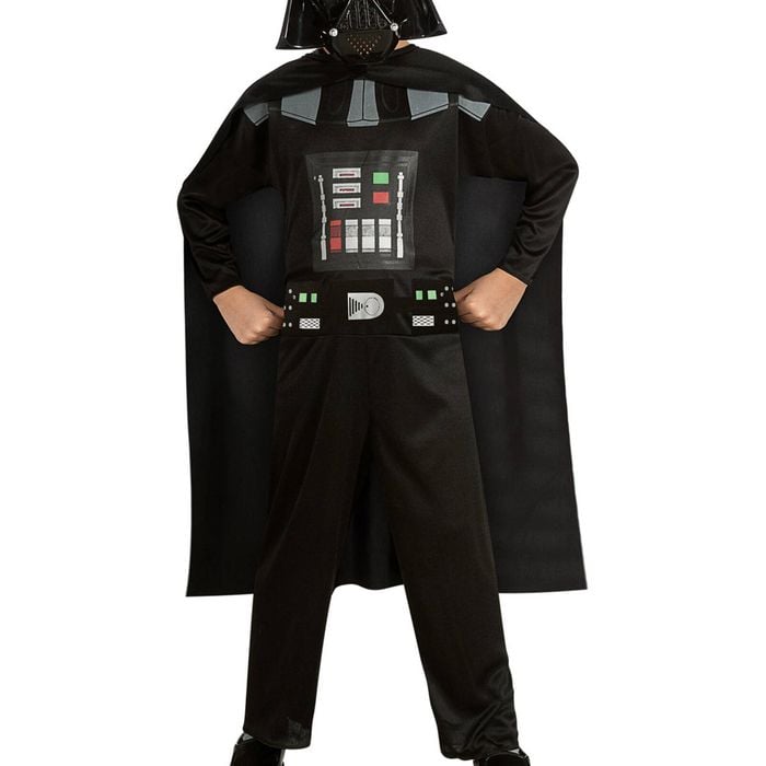 Darth Vader Classic Halloween Costume for Kids, Star Wars Sith Lord Outfit with Mask - Black, 3-5-YRS