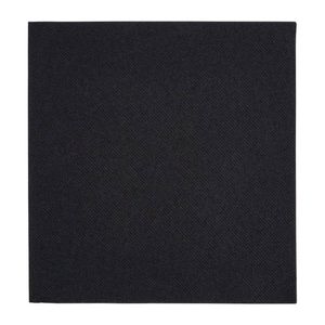 Fiesta Dinner Napkins Premium Tablin Recyclable Airlaid 1/4 Fold Black 40x40cm 500 Pack