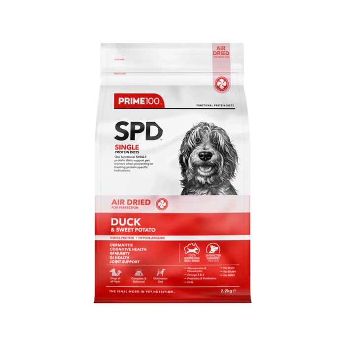 Prime100 SPD Air Duck And Sweet Potato Dry Dog Food - 2.2kg