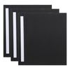 3x Marbig Deluxe Pe 38mm 2d-ring Binder A4 File Organiser Document Holder Black