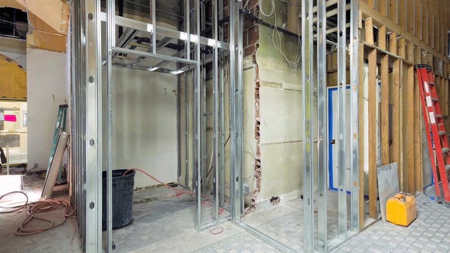 A room under construction.