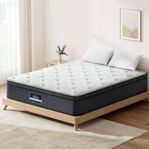 Giselle Bedding Queen Euro Top High density foam Knitted fabric 34cm Mattress Pocket spring
