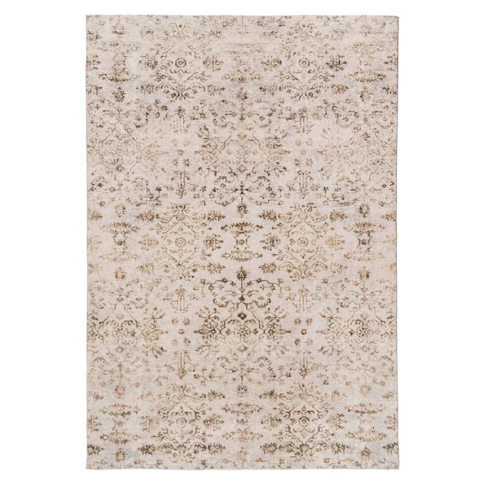 Loopsie-330cm X 240cm-solna Beige And Brown Floral Washable Rug