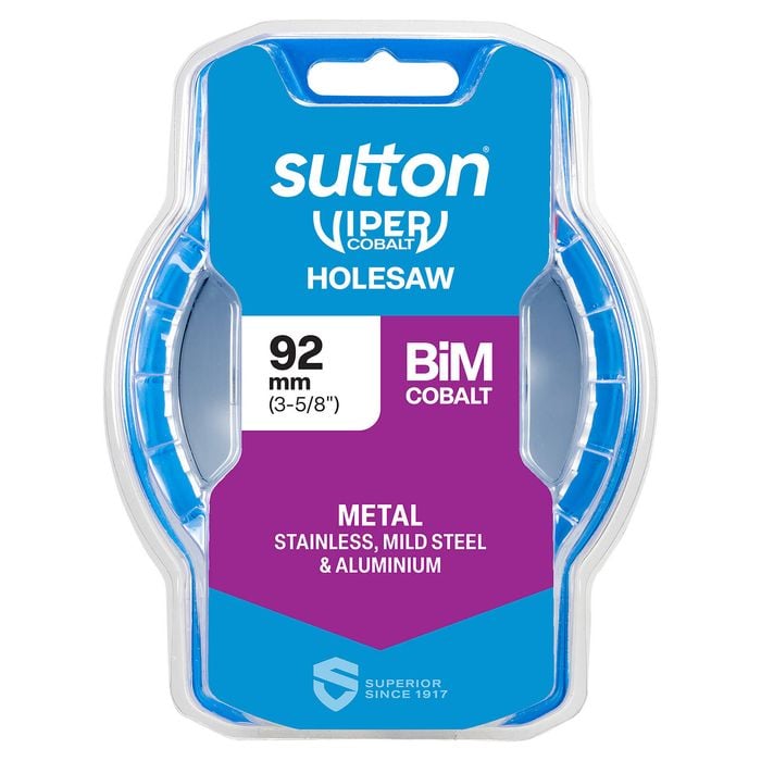 Sutton Tools 92mm Viper Cobalt Bi-Metal Holesaw