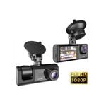 Dark Player Car Dash Cam | Dual Lens Hd 1080p | Front & Inside Camera | Ir Night Vision | Loop Recording | 2" Ips Screen