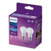 Philips A60 E27 LED 750Lm Cool Daylight 6W Globe - 2 Pack