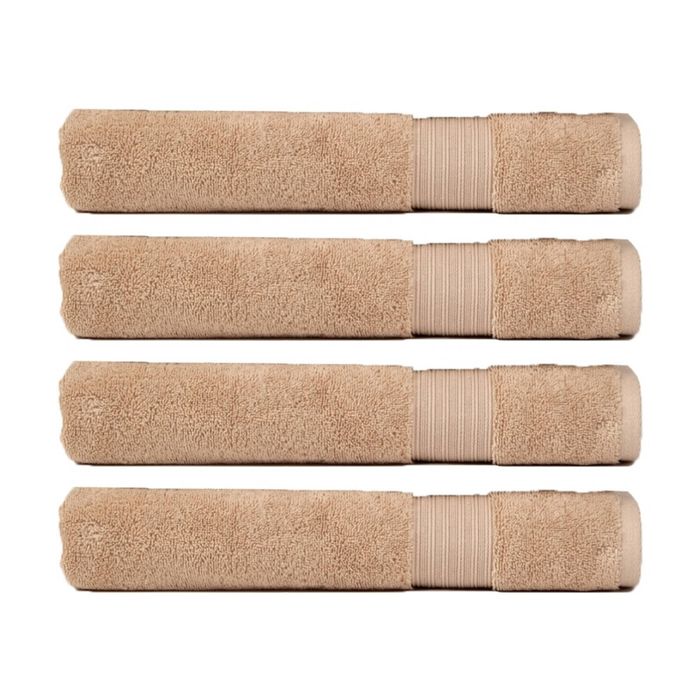 4PK Christy Sovereign Combed Cotton Bath Towel 650GSM Plush Soft Stone King
