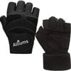 ALLIUMS Workout Gloves, Full Palm Protection Gloves for Weightlifting (Pair), Black, Large