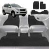 6D Diamond Car Floor Mats for Toyota Prado (J150)2009-2013-Full Set-Black-Outback GT