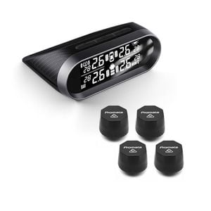 Promata Mata 2 Solar Tyre Pressure Monitor With Carbon Fiber Finish - 4 External Sensors
