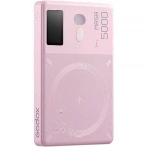 Godox Ma5r Rgb Led Light And Power Bank For Mobile Phone - Pink