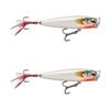 2x Rapala 9.5cm Skitter Pop Elite Topwater Fishing Lures - Gilded Glass Ghost