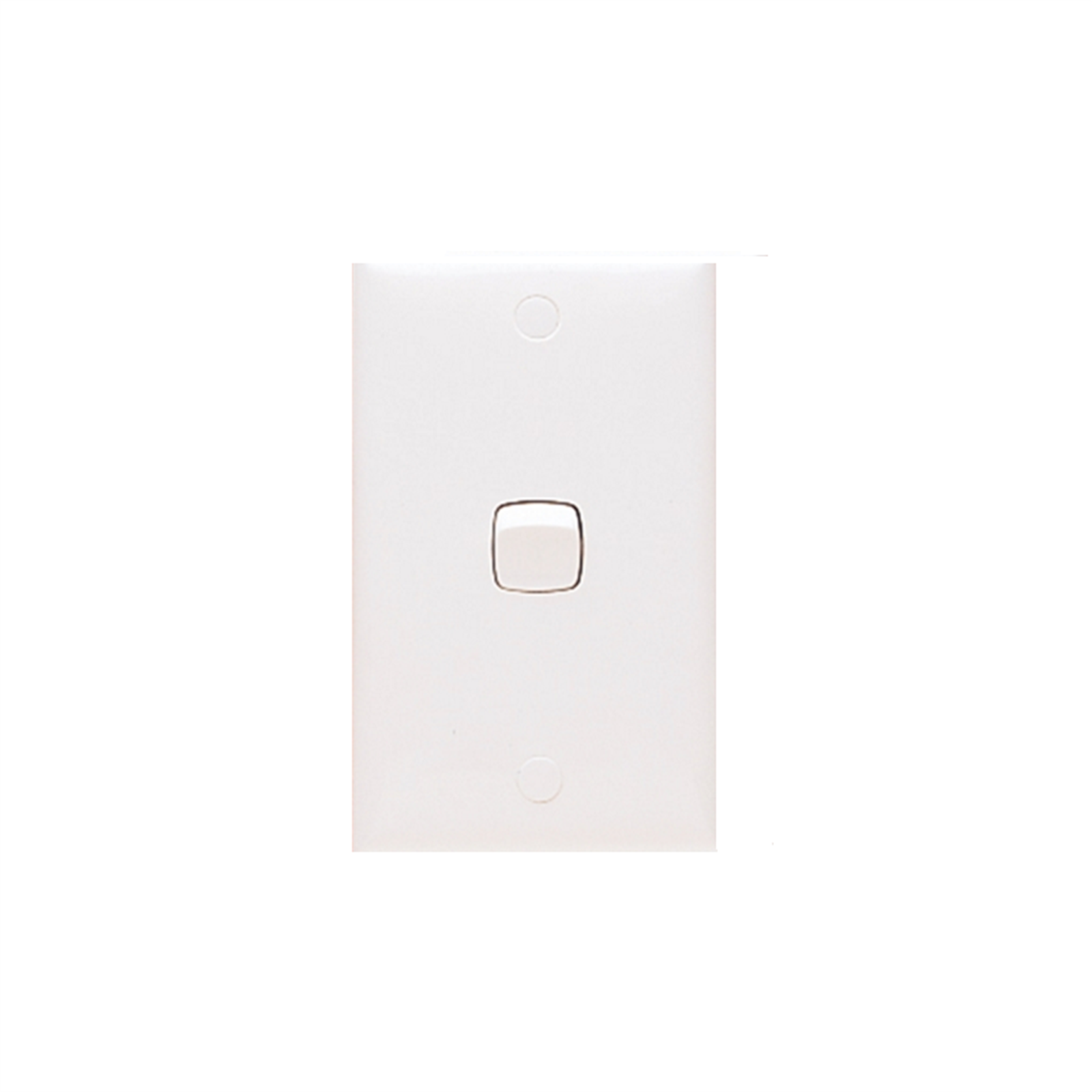 HPM Standard 1 Gang White Single Wall Switch 10A CD770/1WE