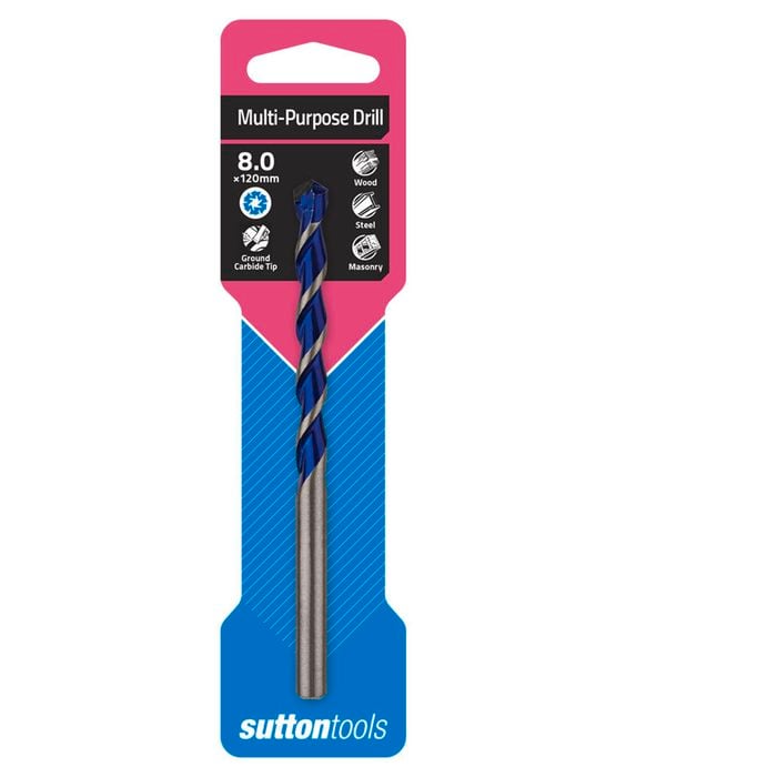 Sutton Tools 8 x 120mm Multi Purpose Drill Bit