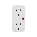 Click Vertical Double Adaptor Surge Protector
