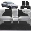 6D Diamond Car Floor Mats for Mercedes-Benz C-class Sedan (W205)2014-2021-Full Set-Black-Outback GT