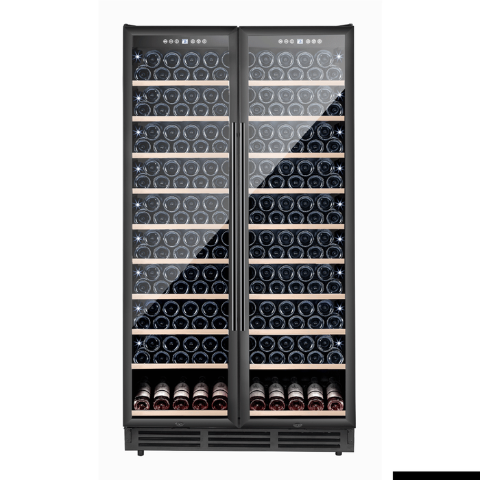 Thermaster Dual Zone Two Door Premium Wine Cooler  - Wine Fridges (wb-218b)