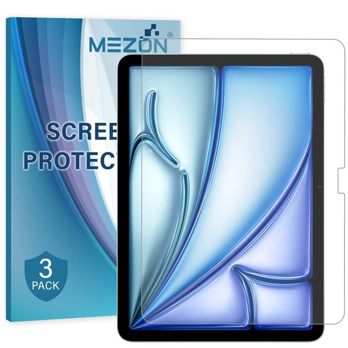 3 Pack MEZON Apple iPad Air 11" (2024) M2 Ultra Clear Film Screen Protectors