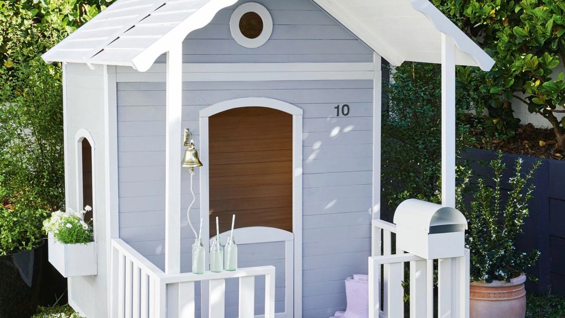 grey cubby house