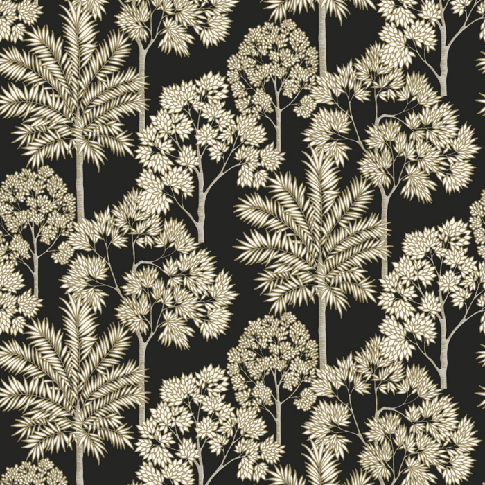 Grandeco 53cm x 10.05m Black Tree Wallpaper