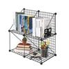 SOGA Black 4-Cube Storage Shelf