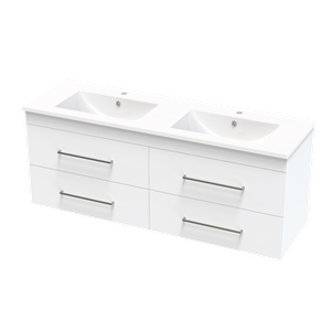 Clearlite Bathrooms 1500mm White Cashmere Valley Wall Hung Vanity
