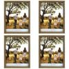 4PK Frankie & Me Window Wooden 11x14'' Picture Frame Home/Office Photo Decor Oak