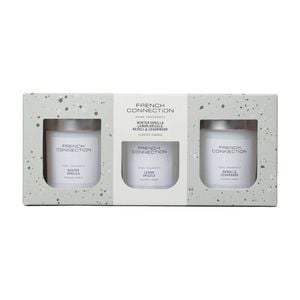 3pc French Connection White Collection Scented Candle Gift Set 64g