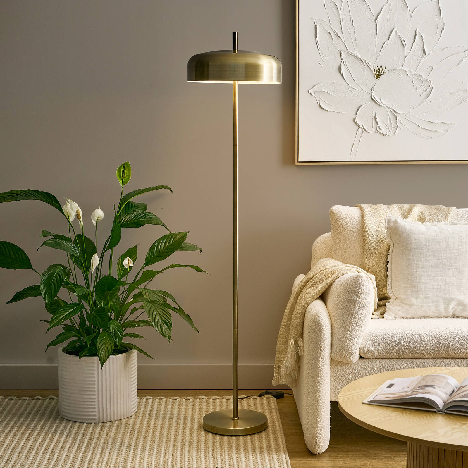 Astin Sinclair 1500mm Brushed Bronze Aurora Floor Lamp