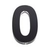 Sandleford 120mm Black Acrylic House Number 0 - 0