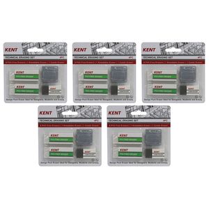 5x 4pc Kent Technical Eraser Home/school Stationery Technical Drawing/design