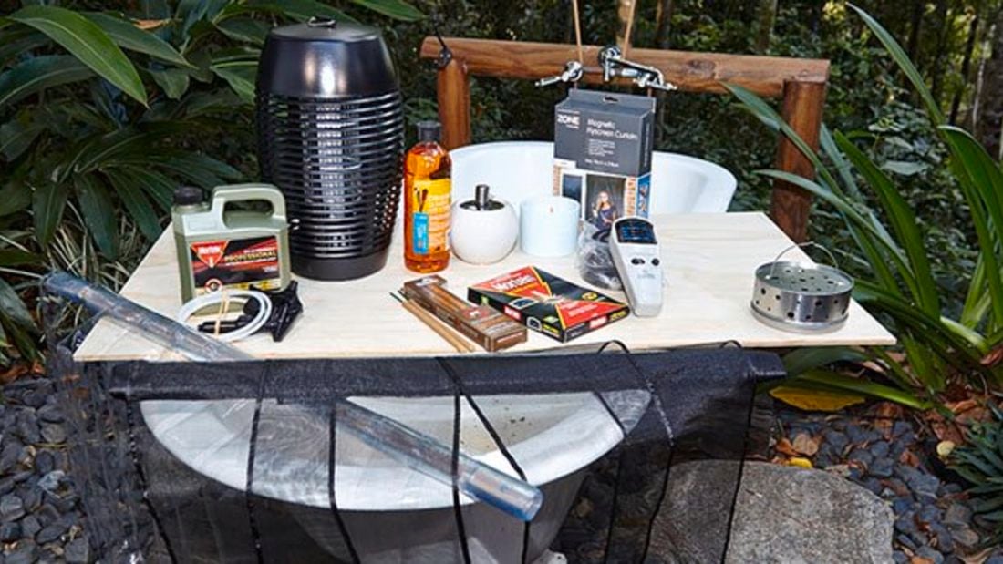 An assortment of insect control products