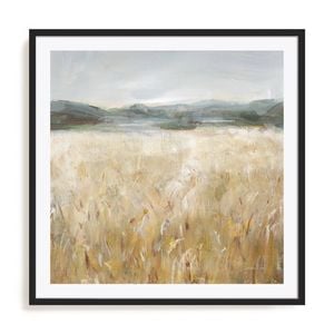 Artey | Field of Gold II - Framed Print - Black Frame - 70 x 70cm