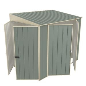 Build-a-Shed 1.5 x 2.3 x 2.0m Skillion Double Hinged Side Door Shed - Green