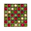 Catzon 49 Pcs Mini Christmas Balls 3CM Shiny & Matte Shatterproof Bauble for Party Decor-Set1