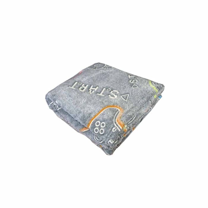 Grey Game Start Glow In The Dark Throw Blanket 125x152 Cm