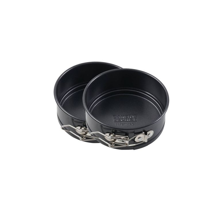 2x Bakers Secret Springform Round Cake Pan Non Stick Dishwasher Safe 11.7cm